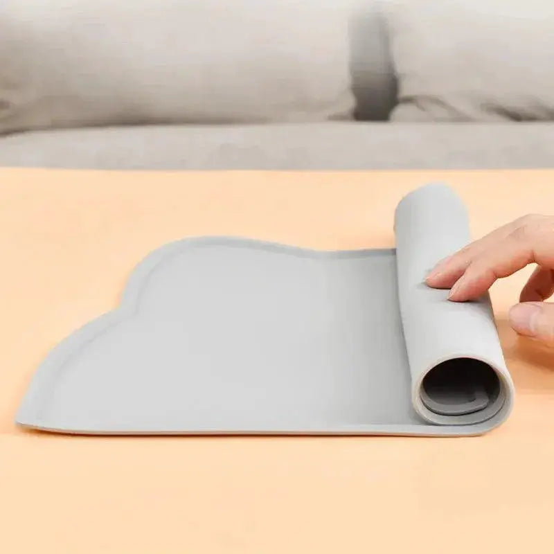 Silicone Pet Mat Non Slip Waterproof Feeder Tray For Bowls