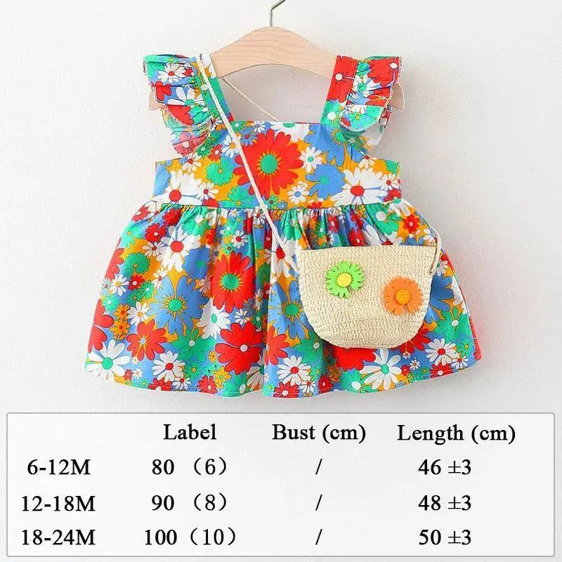 Beach Princess Baby Dress Set For Girls Summer Style