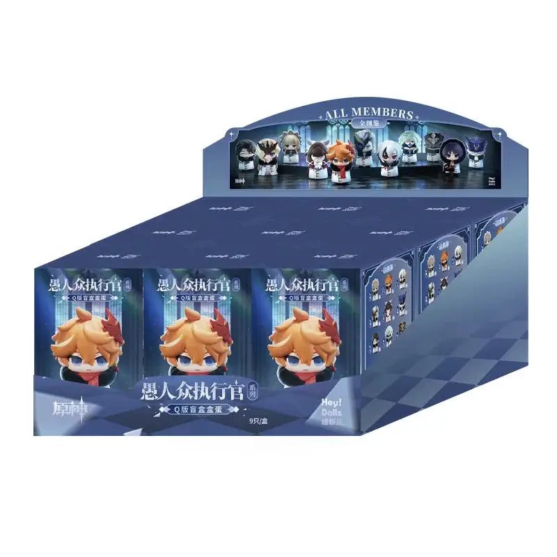 Genuine Suplay Genshin Impact Fatui Harbinger Series Mystery Blind Box Desktop Ornament Anime Figure Collectibles Mihoyo Toy