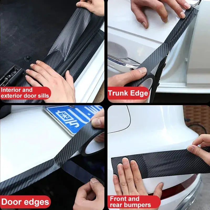 Nano Carbon Fiber Car Sticker Paste Protector Tape