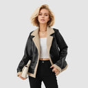 Fleece Lapel Faux Fur Coat