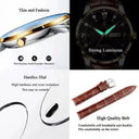 Reliable Leather Wristwatch for Work