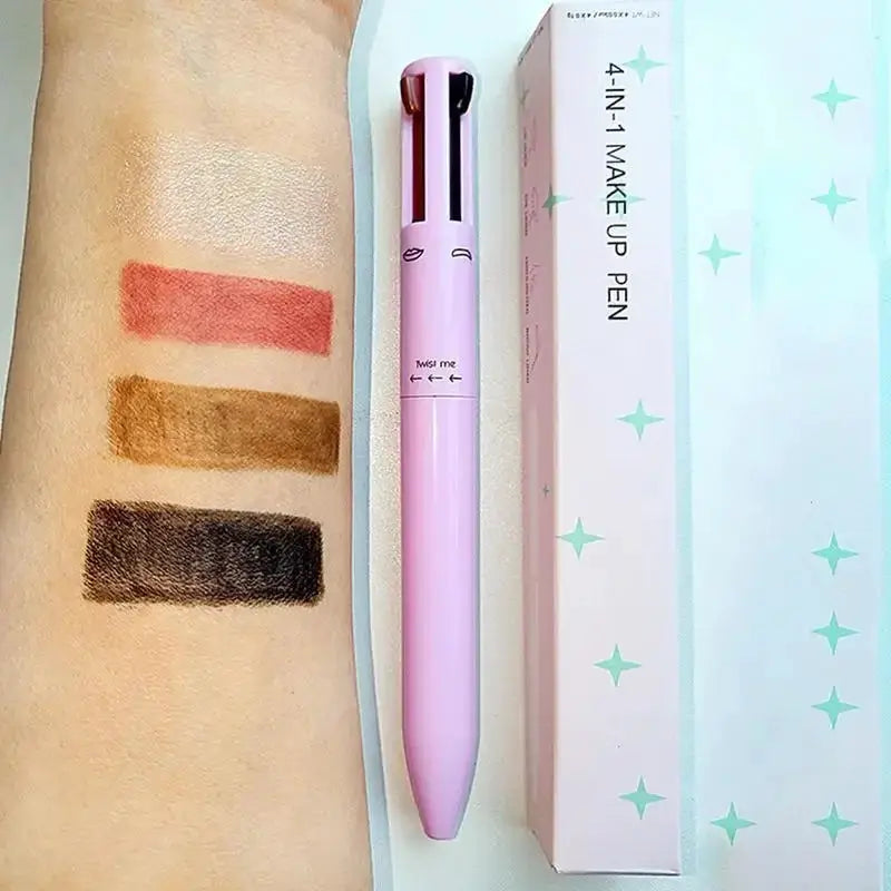 4 In 1 Eyebrow Pencil Lip Liner Highlighter Pen For Everyday
