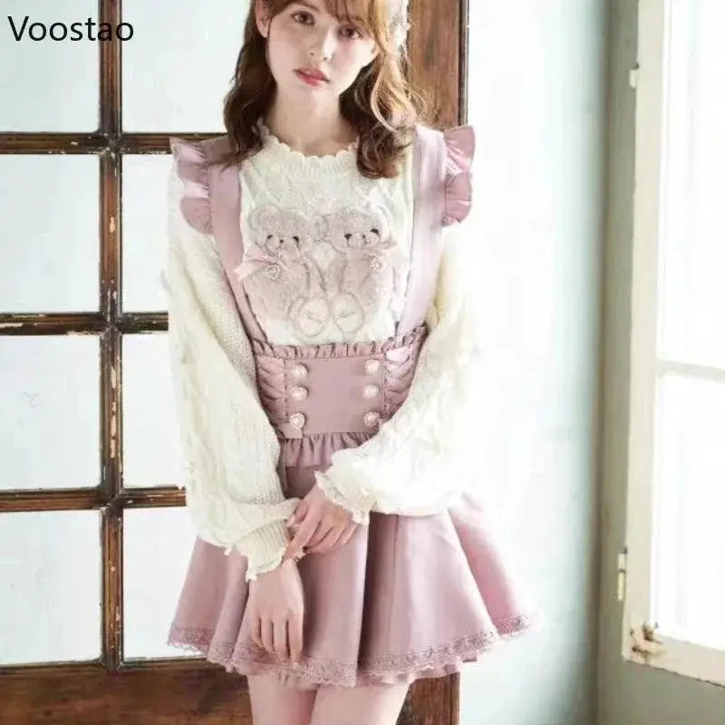 Gothic Lolita Empress Skirt Japanese Charm Twist Fashion