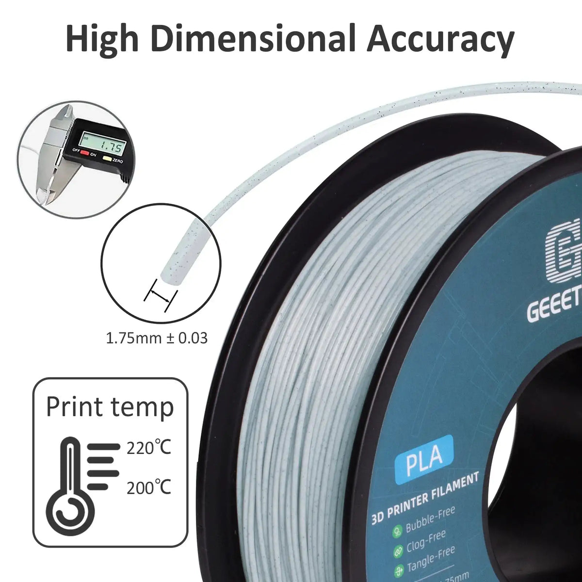 Marble PLA Filament for Decorative Models — product view 3