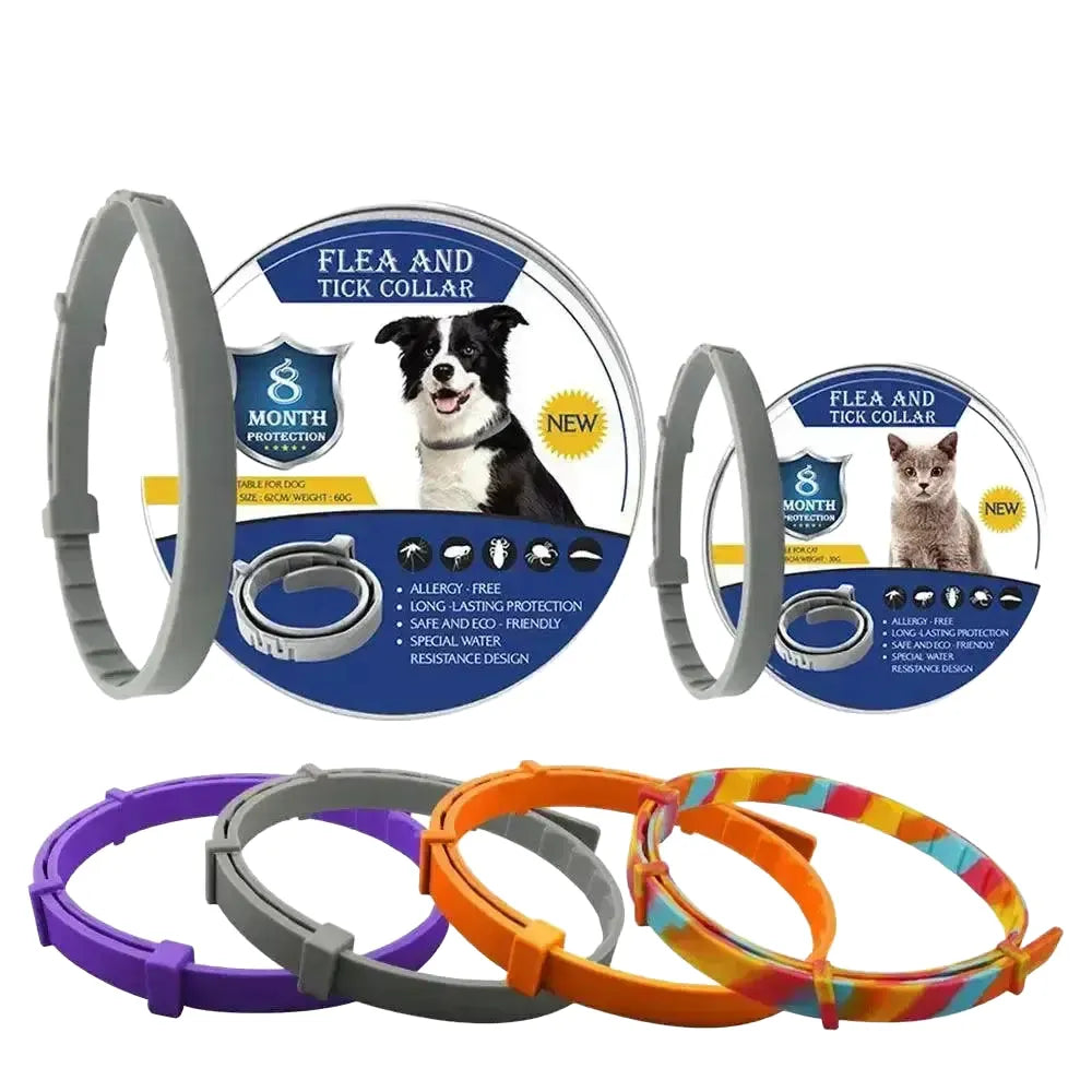 Pet Insect-Repellent Collar for Outdoors — gray box package