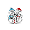 Merry Christmas Charm Bead Sterling
