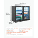 SucceBuy Cu. Ft Back Cooler with LED Lighting Adjustable