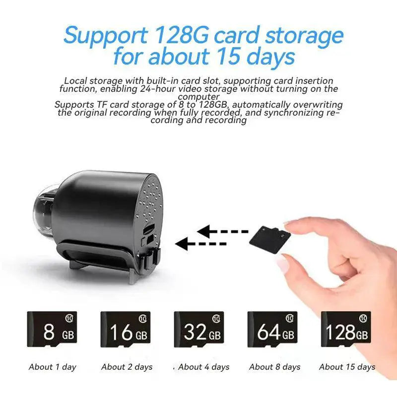 Compact 1080P WiFi Security Camera For Baby Monitoring