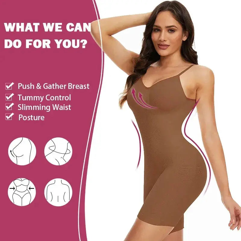 Backless Womens Bodysuit Shapewear Tummy Control Butt Lifter