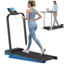 3HP Quiet Compact Walking Pad Treadmill Handle Bar Incline App