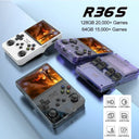 128G Open Source R36S Video Game Console With 3.5 Inch Screen