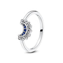 Sterling Silver Ring Sun Moon