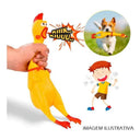 Rubber Chicken Rooster Sound Toy for Dog Child Fun