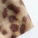 Backless Leopard Midi Dress For Women