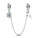Silver Charm Pendant Christmas Stocking