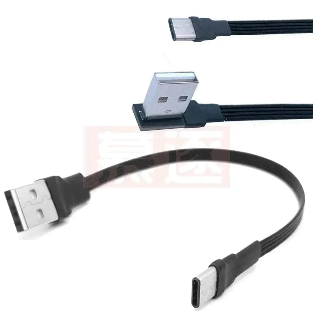 90 Degree Angled USB C Data Cable Fast Charging Connectivity