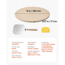 SucceBuy Pizza Stone in Round
