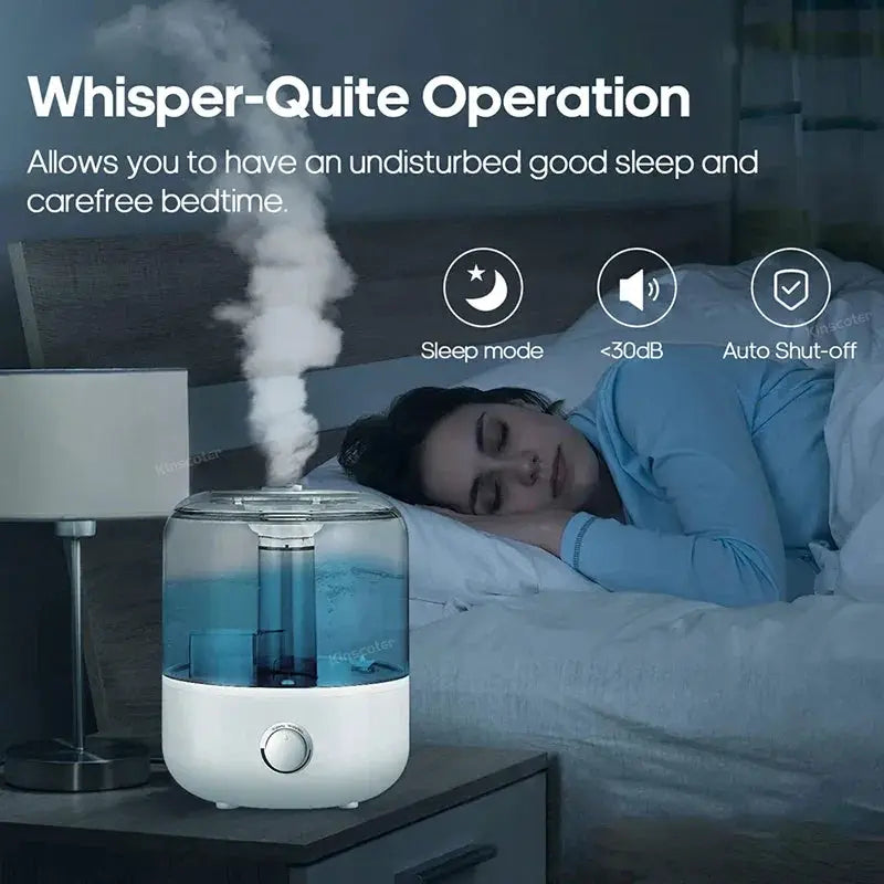 3L Ultrasonic Air Humidifier Remote Control Auto Shutoff