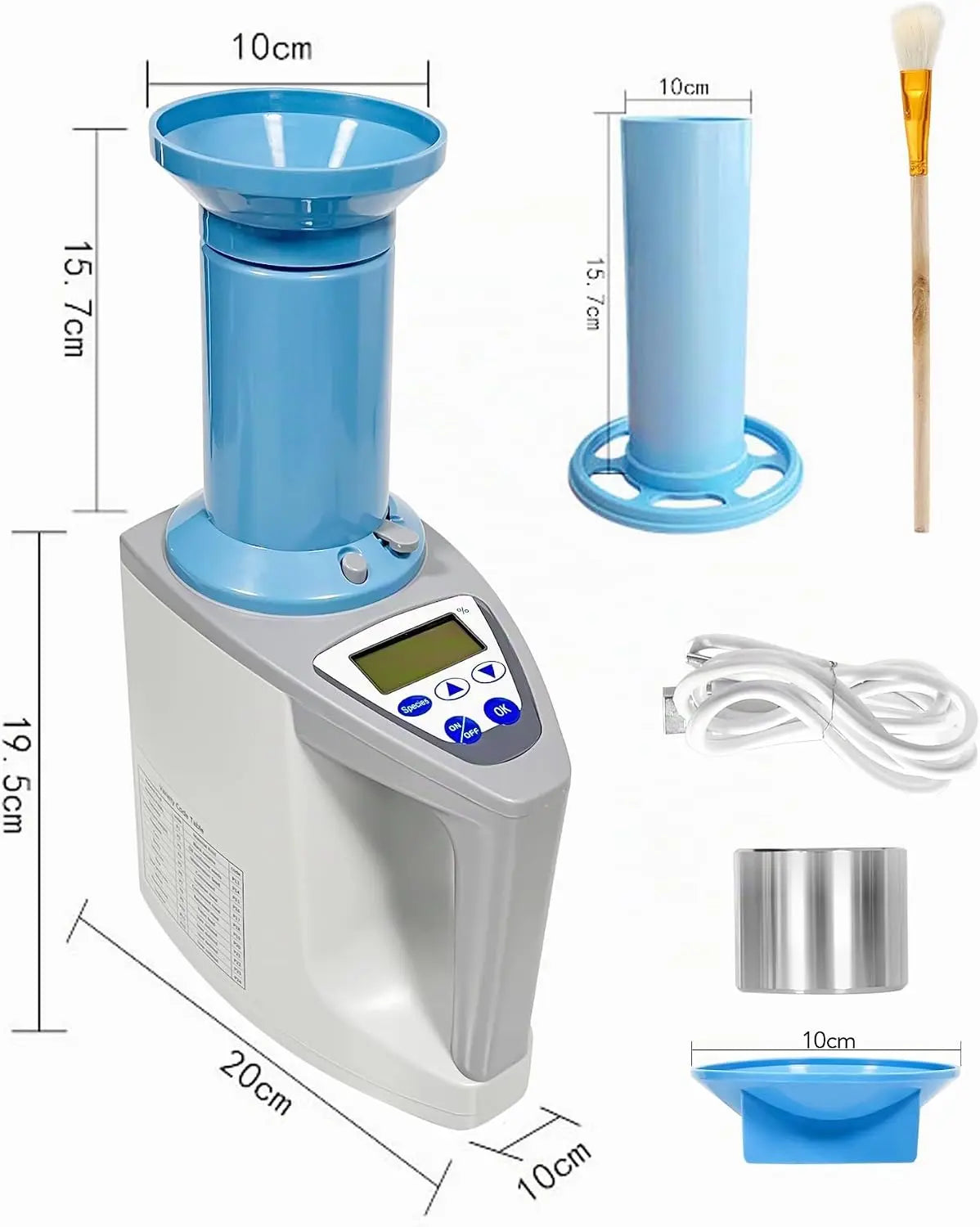 Digital Grain Moisture Meter Wheat Corn Rice Moisture Tester — product view 6