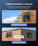 SHIWOJIA 6MP Solar Camera 4G Sim Card Outdoor 12X Zoom
