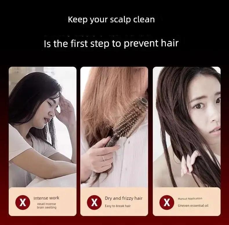 Massage Comb Scalp Therapy Device For Hair Care Nourishment