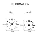 Contemporary DIY Mirror Wall Clock for Modern Living Rooms