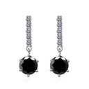 Moissanite Earrings in Sterling Silver Style