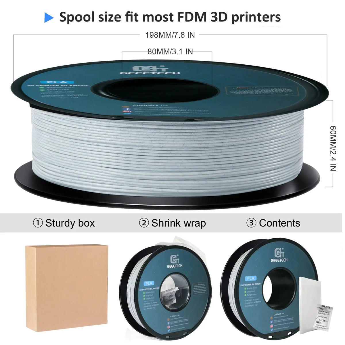 Geeetech Marble PLA - Zero Tangles — product view 6