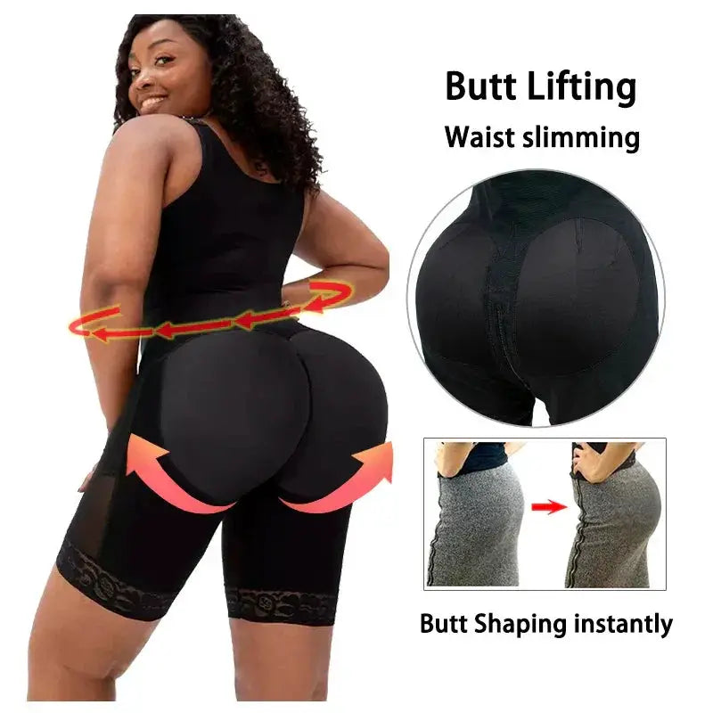 Colombian Compression Shapewear Bodysuit For Tummy Control