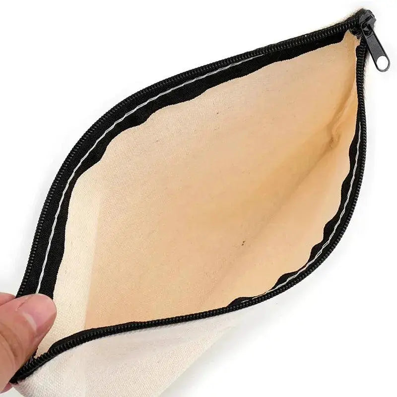 Canvas Zipper Bags Multipurpose DIY Craft Pouches For Home