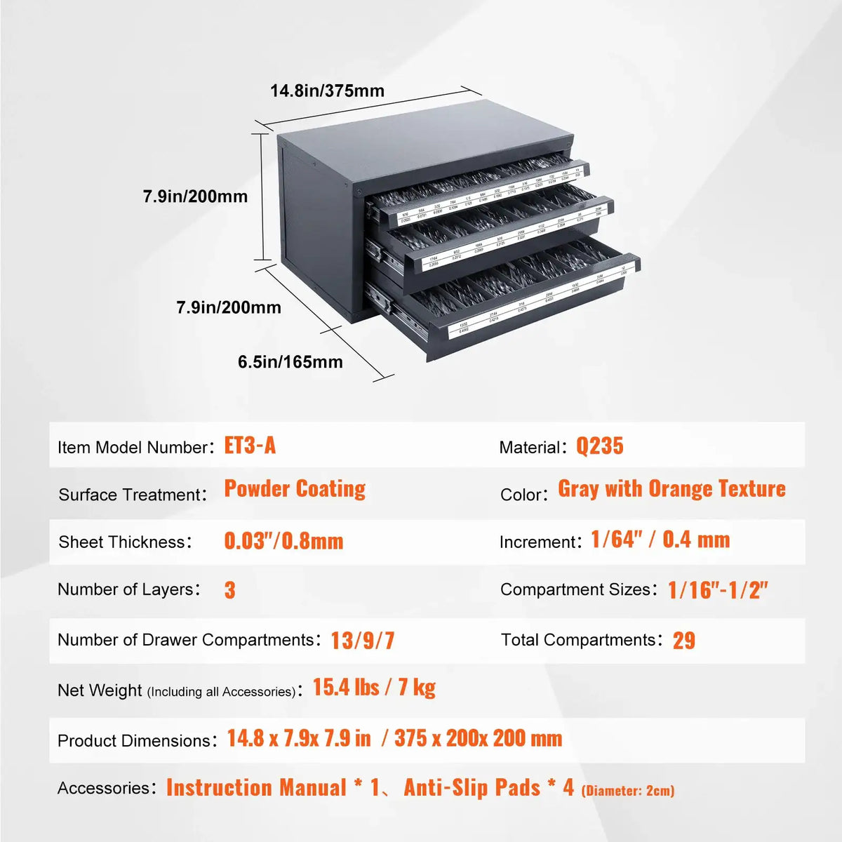 Steel Drill Bit Dispenser Cabinet — product view 8