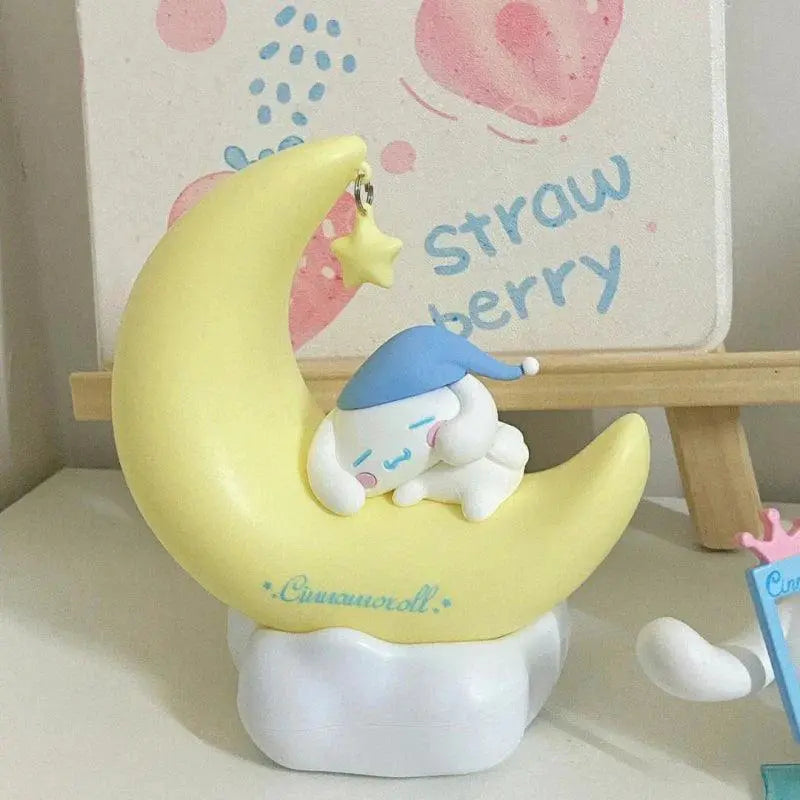Sanrio Moon Lamp With Cinnamoroll Hello Kitty Night Light