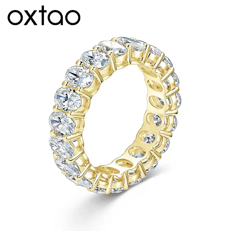 Oval Moissanite Eternity Ring — product image 1