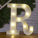 Battery-Operated LED Alphabet Lights for Home and Party Decor