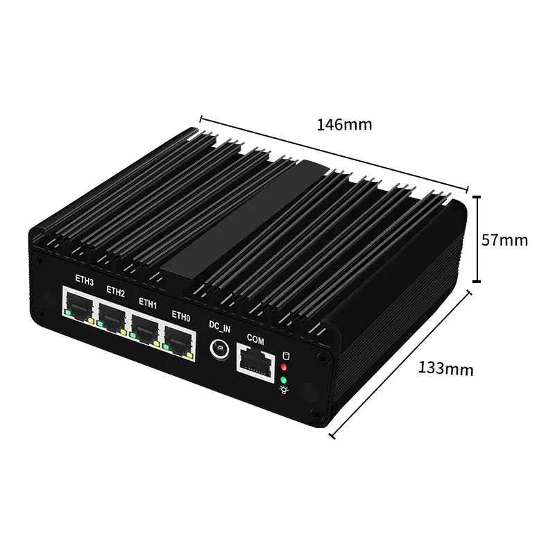 Intel N150 Firewall Upgraded Version Intel Celeron N5105 J6412 7305 Fanless Mini PC 4x2.5G Solid Mini Computer pfSense OPNsense