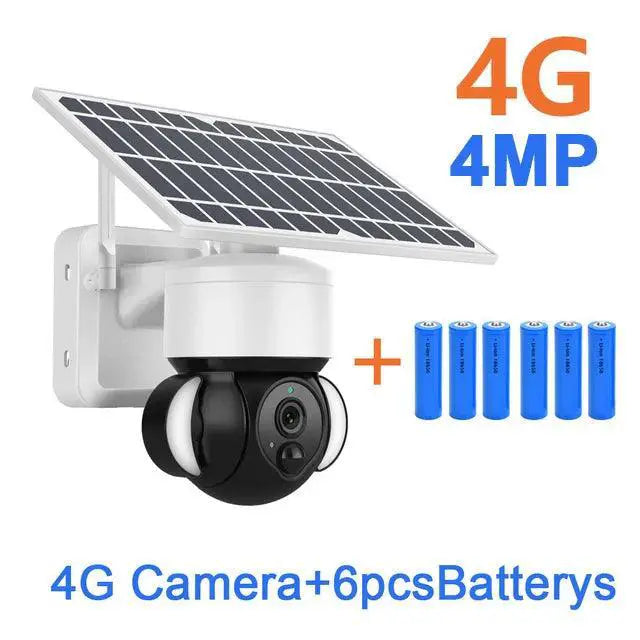 Security Camera for Small Biz Solar — 4MP BLACK WIFI 128GB