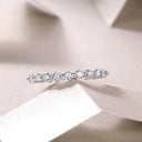 Moissanite Wedding Ring Silver