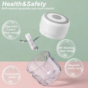 250ML Electric Garlic Grinder Wireless Portable Baby Food Processor