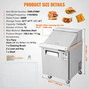 SucceBuy Commercial Refrigerator Sandwich Salad