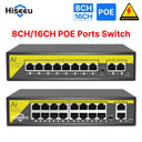 Hiseeu 48V POE Switch for Surveillance Solutions and Data