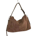 Autumn Winter Luxury Suede Leather Tote Bag For Women Crossbody