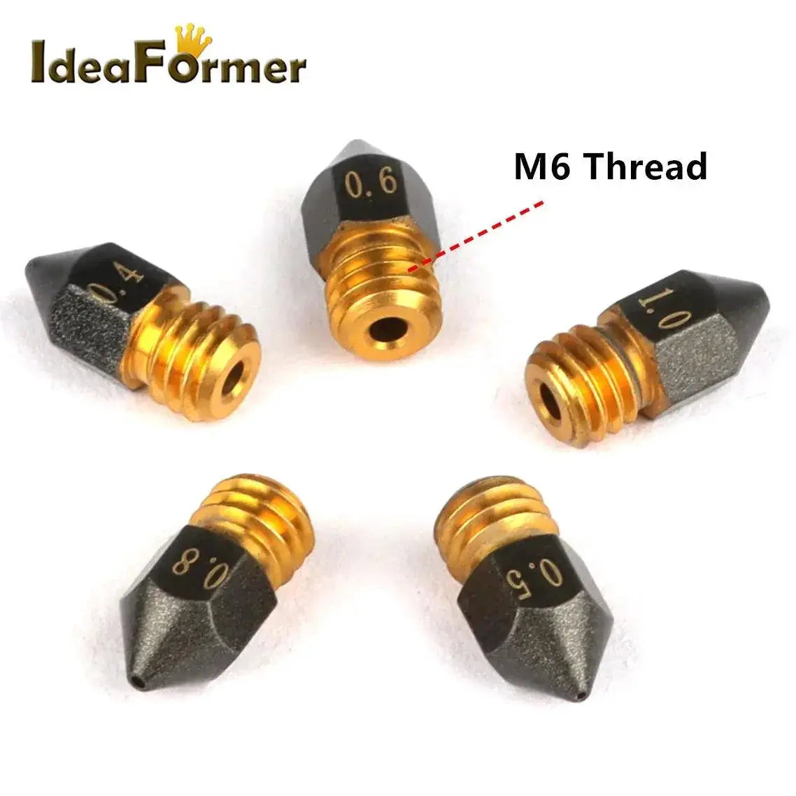 MK8 PTFE Coated Nozzle Set For 3D Printing Pro Kit