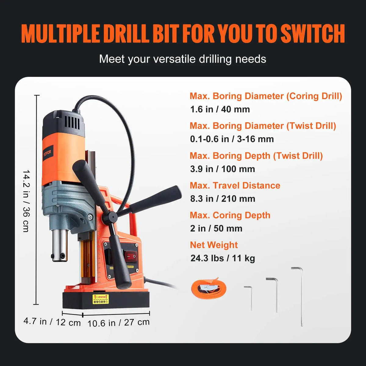 Heavy Duty Magnetic Drill Press Heavy — product view 12