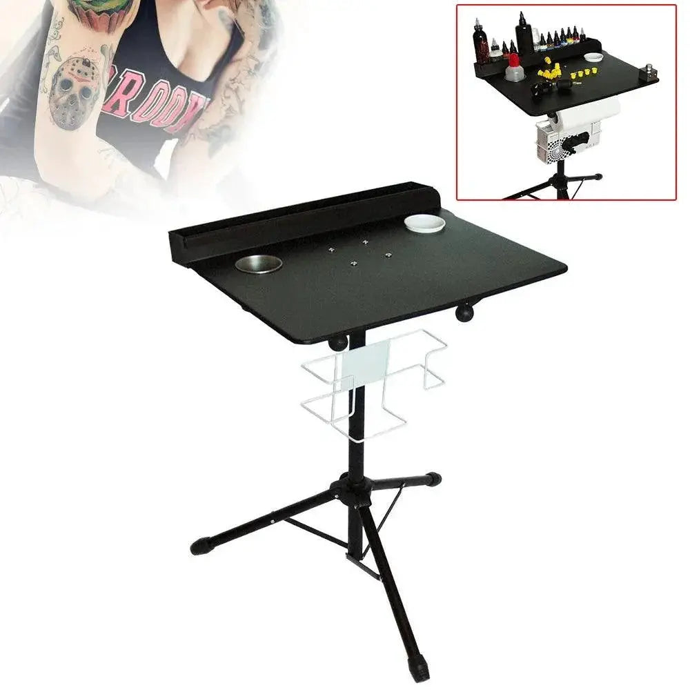 Mobile Metal Tattoos Work Station Desk Stand Adjustable New