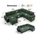 USB-C USB Upholstered Couch