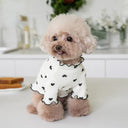 Fashionable Waffle Vest for Pets Cozy Embroidered Bear Wear
