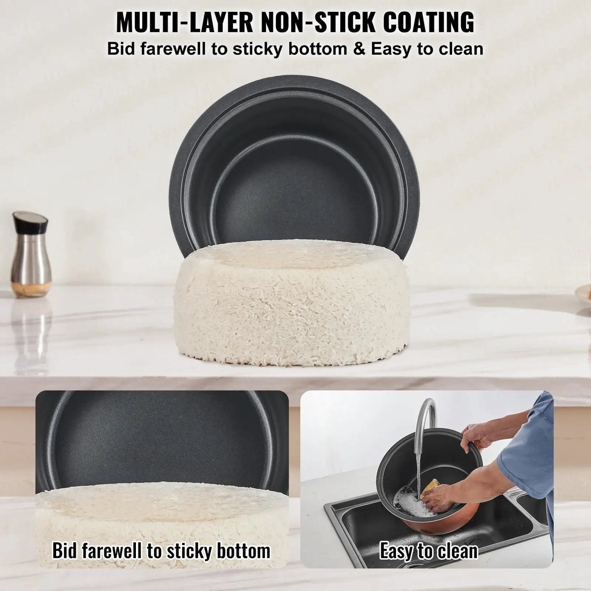 SucceBuy Commercial Rice Cooker Cup Capacity Rice Cooker L — product view 4