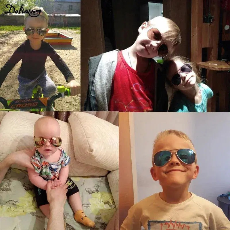 Colorful UV400 Kids Sunglasses for Boys and Girls Eyewear