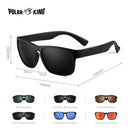 Vintage Polarized Sunglasses for Men & Women Multi-Color Frame
